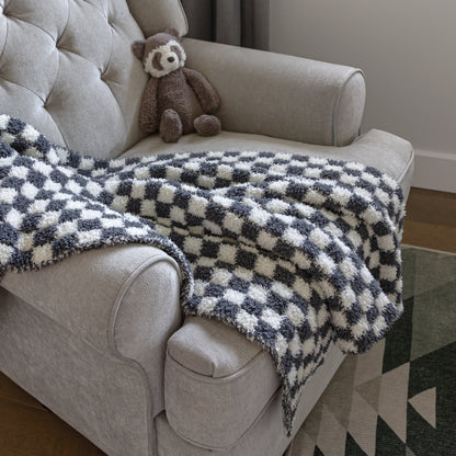 Turbulence & Baby's Breath Check Print Toddler Blanket