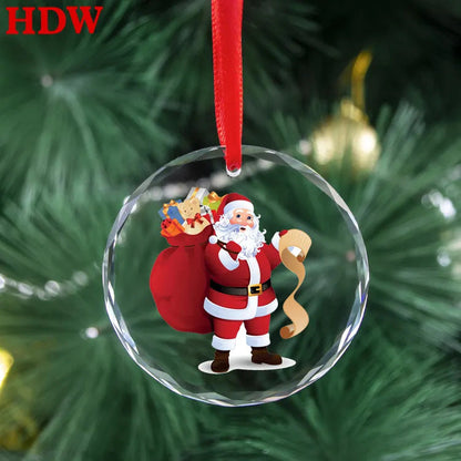Christmas Ornament Crystal Pendant