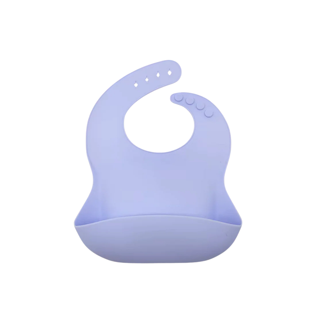 Bavoir en silicone - Violet pâle