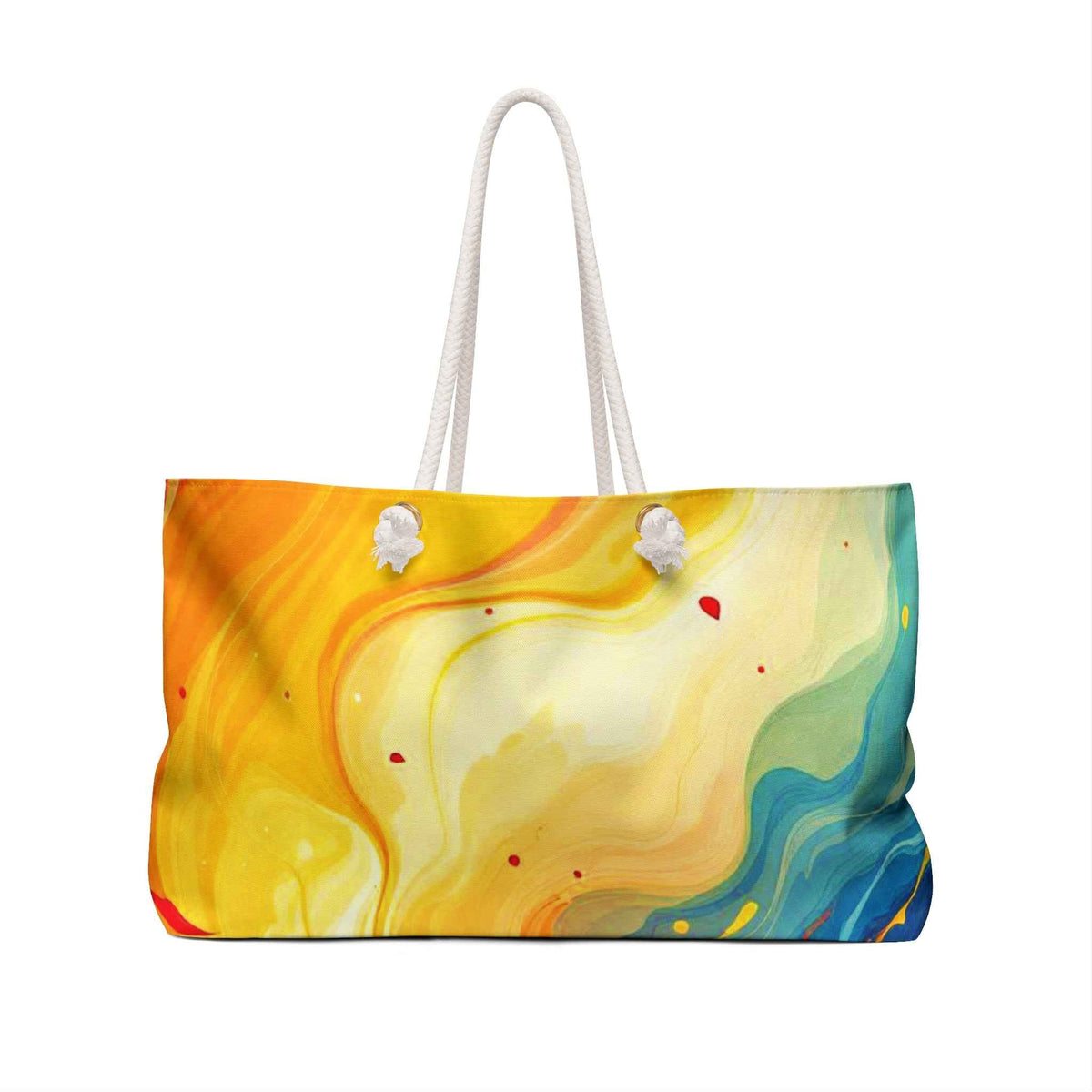 Sac de voyage coloré à motifs de tourbillons | Imprimé marbré éclatant, Grand sac cabas