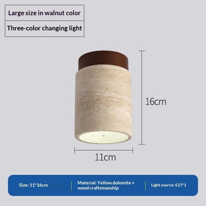Plafonnier de style japonais tendance, forme grotte jaune, pour usage domestique