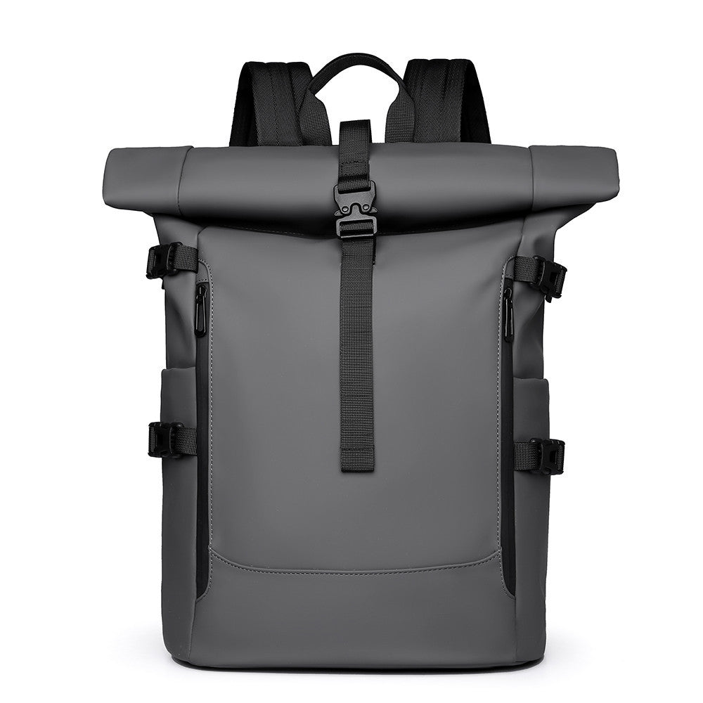 Fashionable Roll-top High-capacity Waterproof Travel Backpack