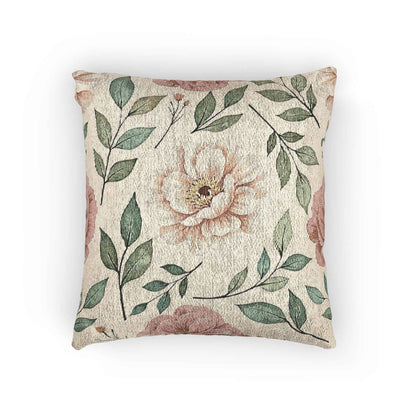 Oreiller Tissé Floral Vintage | Oreiller décoratif Rose Feuille Tapisserie