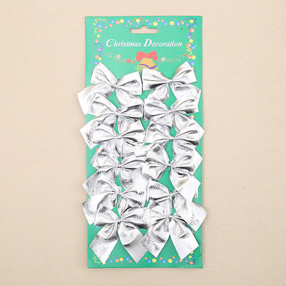 Christmas Tree Bow Ornaments, Festive Holiday Ribbon Decorations