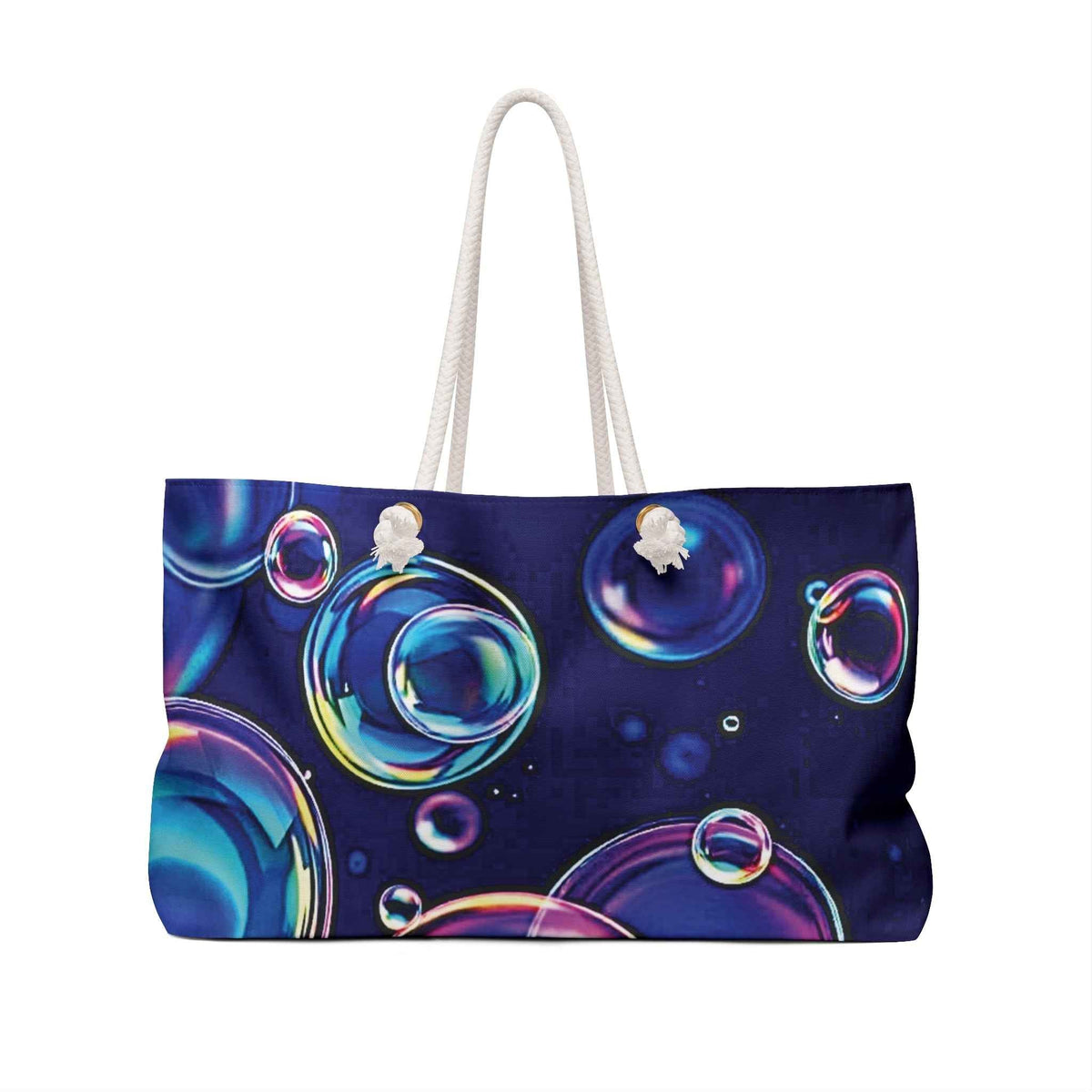 Sac de voyage Bulles de Savon Colorées | Grand Sac Fourre-tout à Imprimé Bulles Vibrantes