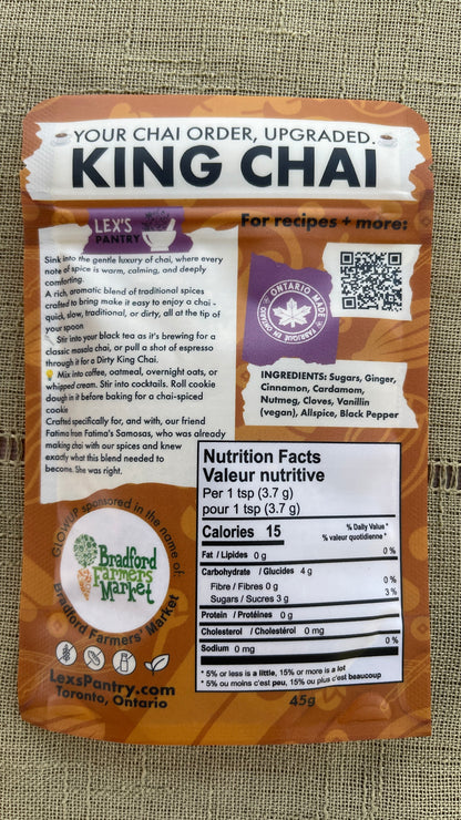 King Chai Masala Spice + Sugar