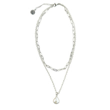 Collier double rang de perles Keshi