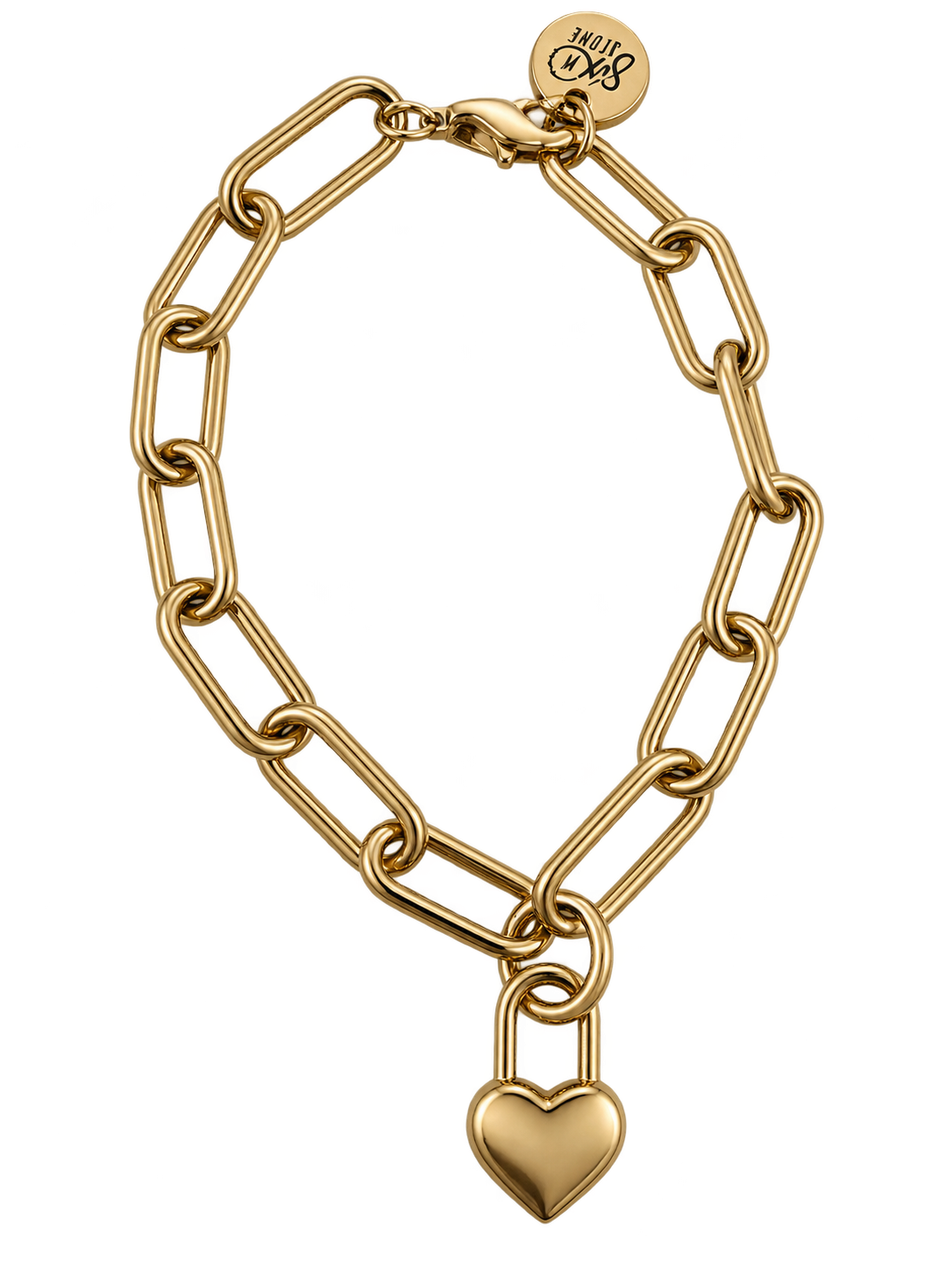 Bracelet Cadenas Cœur Doré