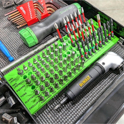 Screwdriver Hex Bit Storage - Fits 2" Deep Toolbox Drawers