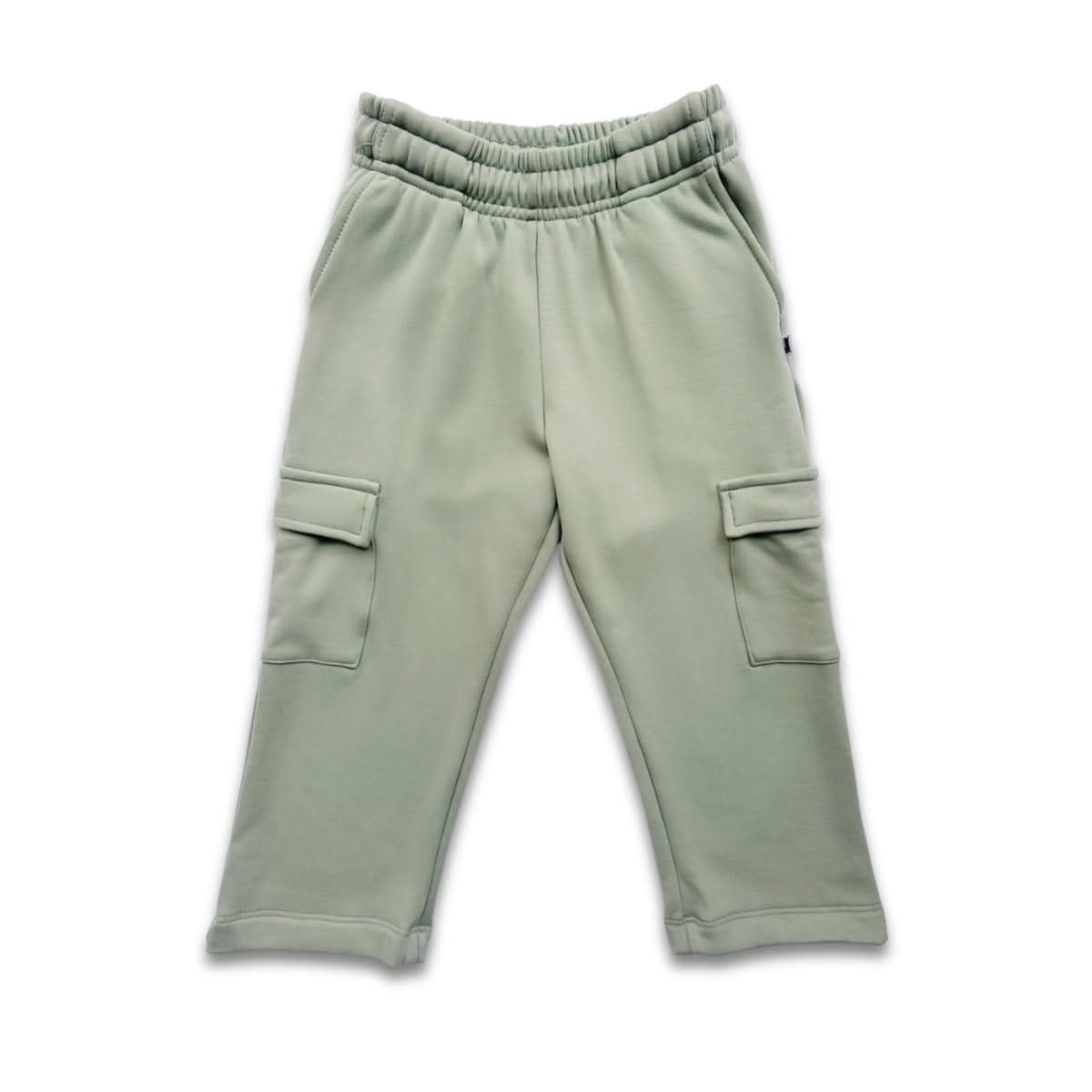 Youth Bamboo Fleece Cargo Pants | Navy
