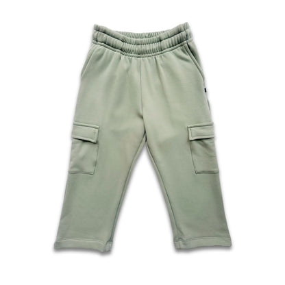 Kids' Bamboo Fleece Cargo Pants | Black