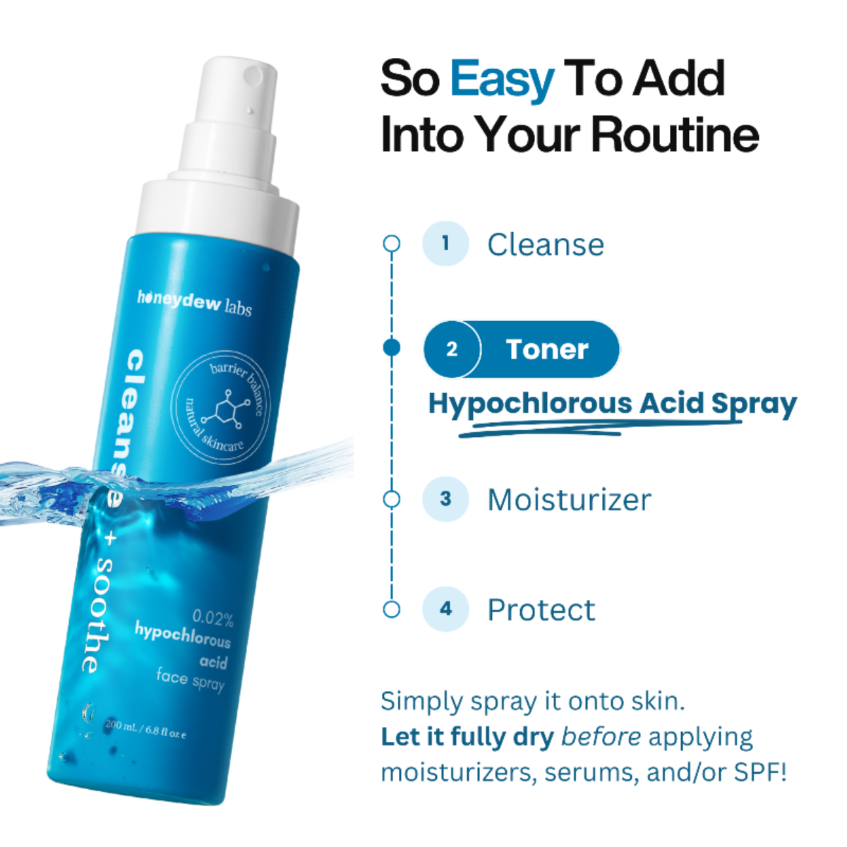 Hypochlorous Acid Spray - Cleanse & Soothe