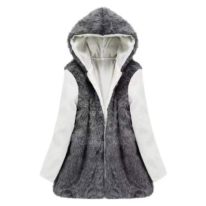 Manteau mi-long en coton doublé laine pour femme – Veste à manches longues avec doublure amovible