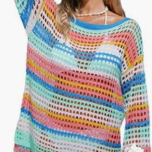 Chemise de plage asymétrique à manches longues