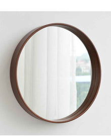 Salle de bain en bois massif Miroir de salle de bain simple Miroir suspendu de chambre