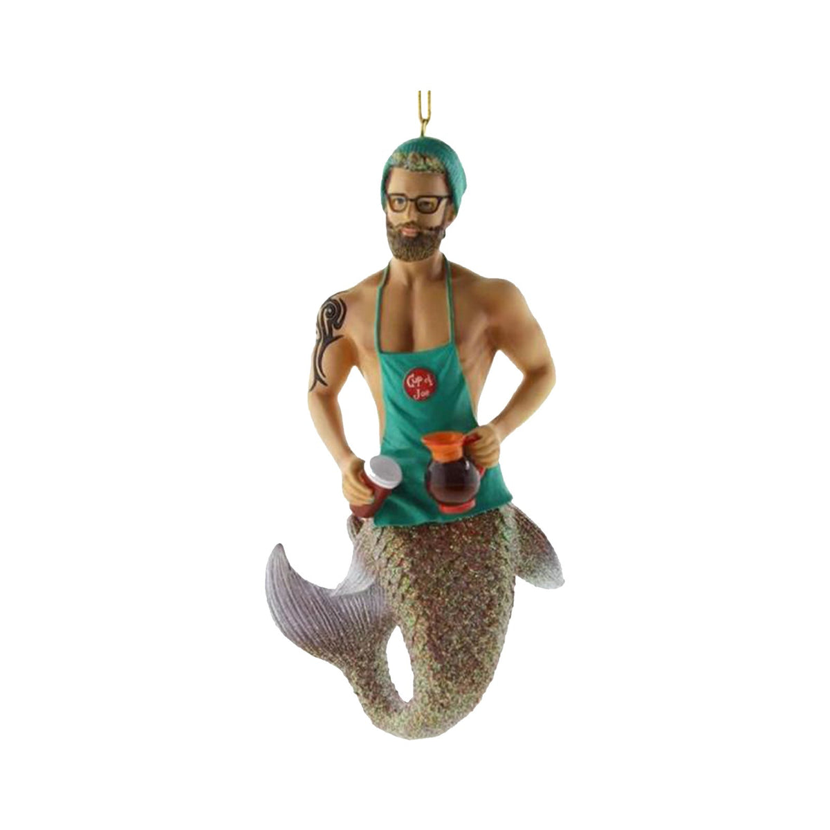 Christmas Merman Gift Ornament Pendant Interior