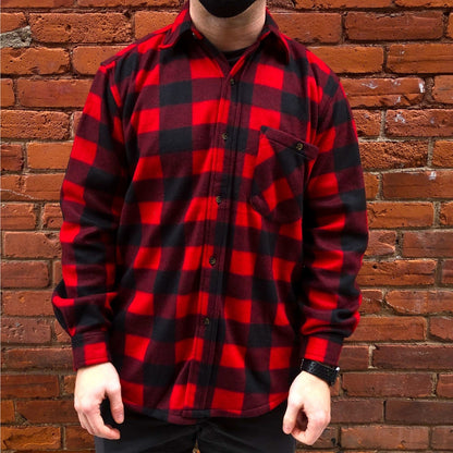 Misty Mountain Men's Polar Fleece Plaid Shirt