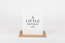Little Birthday Note