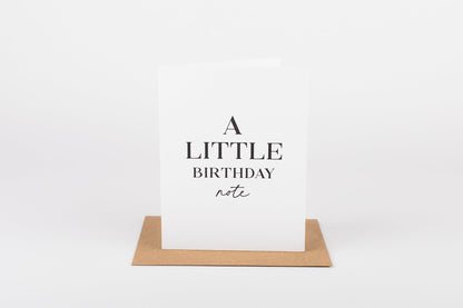 Little Birthday Note