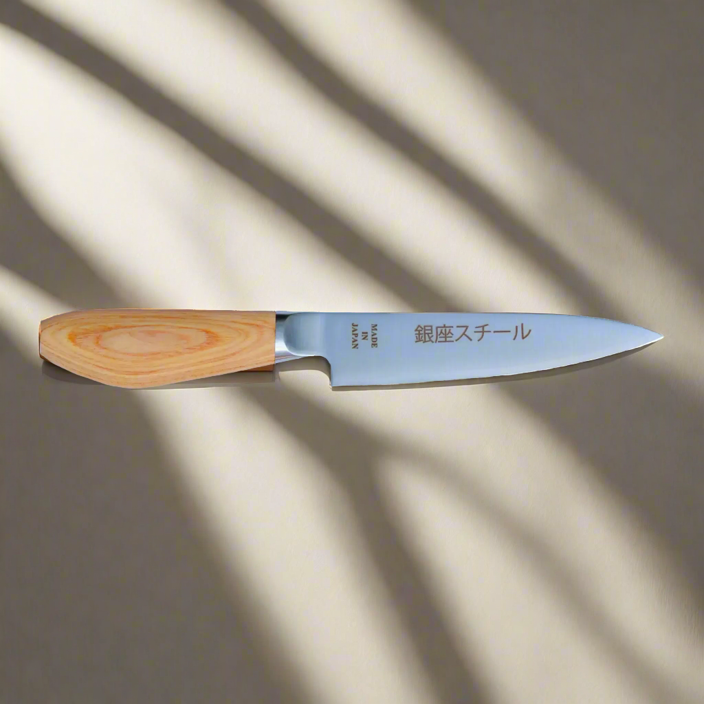 MATSUE 130 | Couteau d'office en acier inoxydable MV 130 mm/Manche en bois naturel