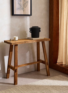 Console ARTISAN en teck recyclé - 90cm