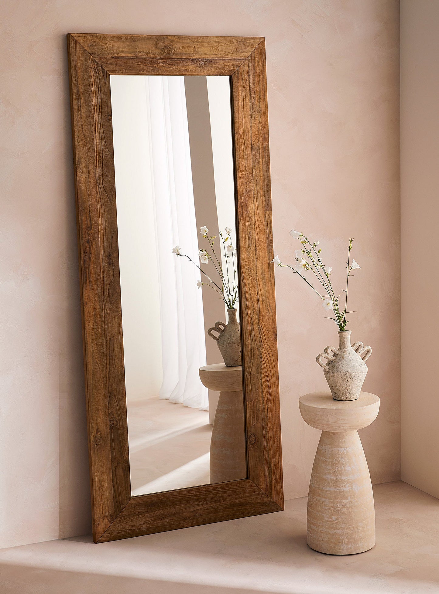 Teak Recycled Mirror