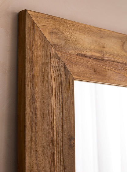 Teak Recycled Mirror