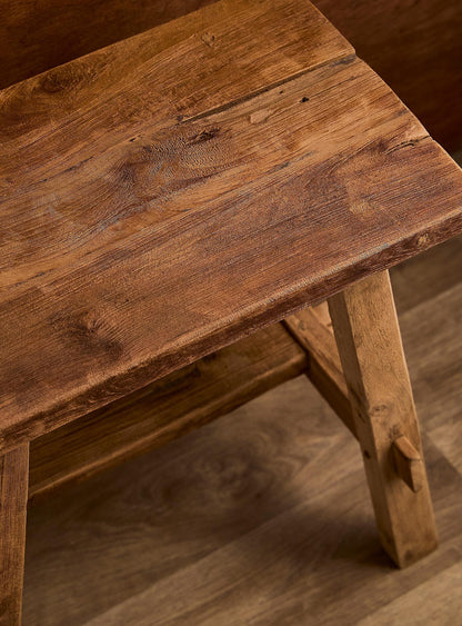 Vintage teak stool