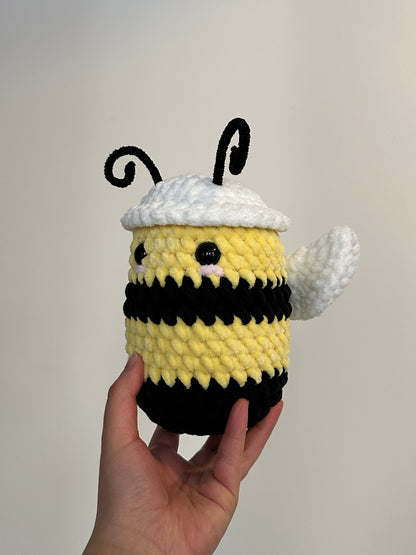 Handmade Crochet Boba Bee Plushie