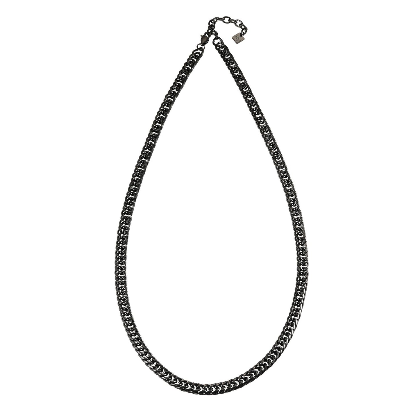 ABASI BLACK : Chaîne à gros maillons en carbone noir