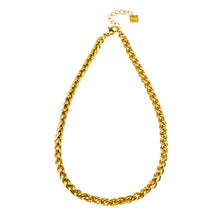 Style ABBOT: Interwoven Oval Hoop Chunky Necklace