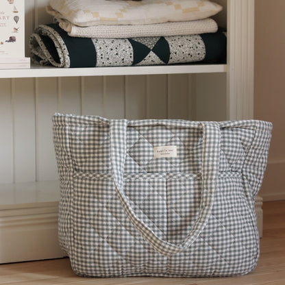 Sac à langer en coton biologique - Collection Vichy
