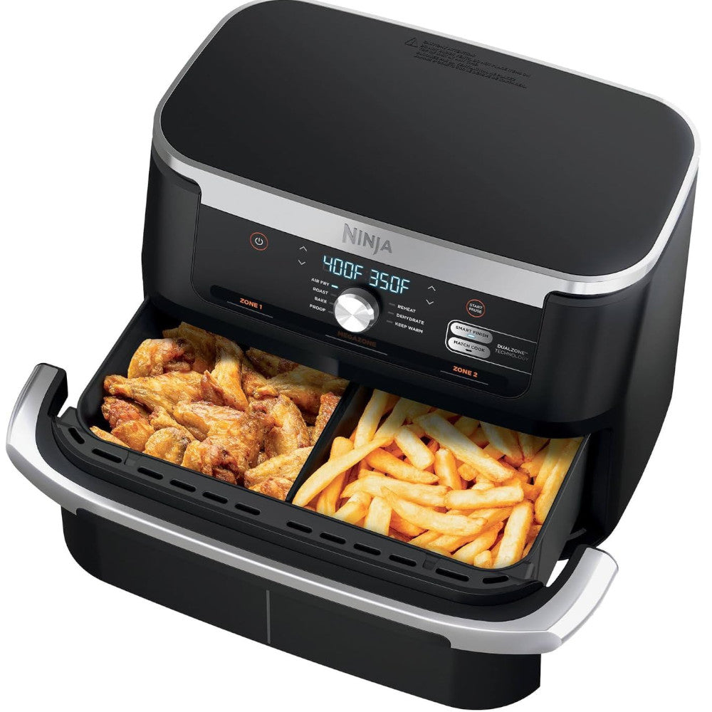 NINJA AD600CO Foodi 7-in-1 DualZone FlexBasket Air Fryer - Factory serviced with Home Essentials warranty