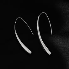 Style ADARA White Gold (Silver Toned): Abstract Elegance. Avant-Garde Geometric Earrings