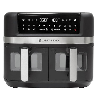 WEST BEND AFWB10BK13 Dual Basket 10QT Digital Air Fryer