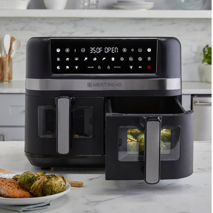 WEST BEND AFWB10BK13 Dual Basket 10QT Digital Air Fryer