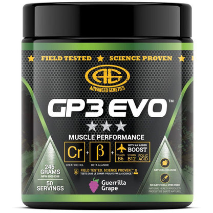 Advanced Genetics GP3 EVO Pre/Post Workout, 50 Servings