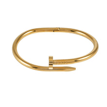 AGOTA Gold : Bracelet Clou Torsadé Industriel-Chic