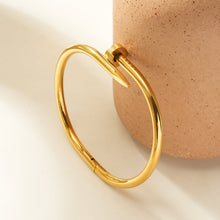AGOTA Gold : Bracelet Clou Torsadé Industriel-Chic