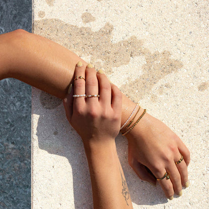 Pearl Adjustable Ring