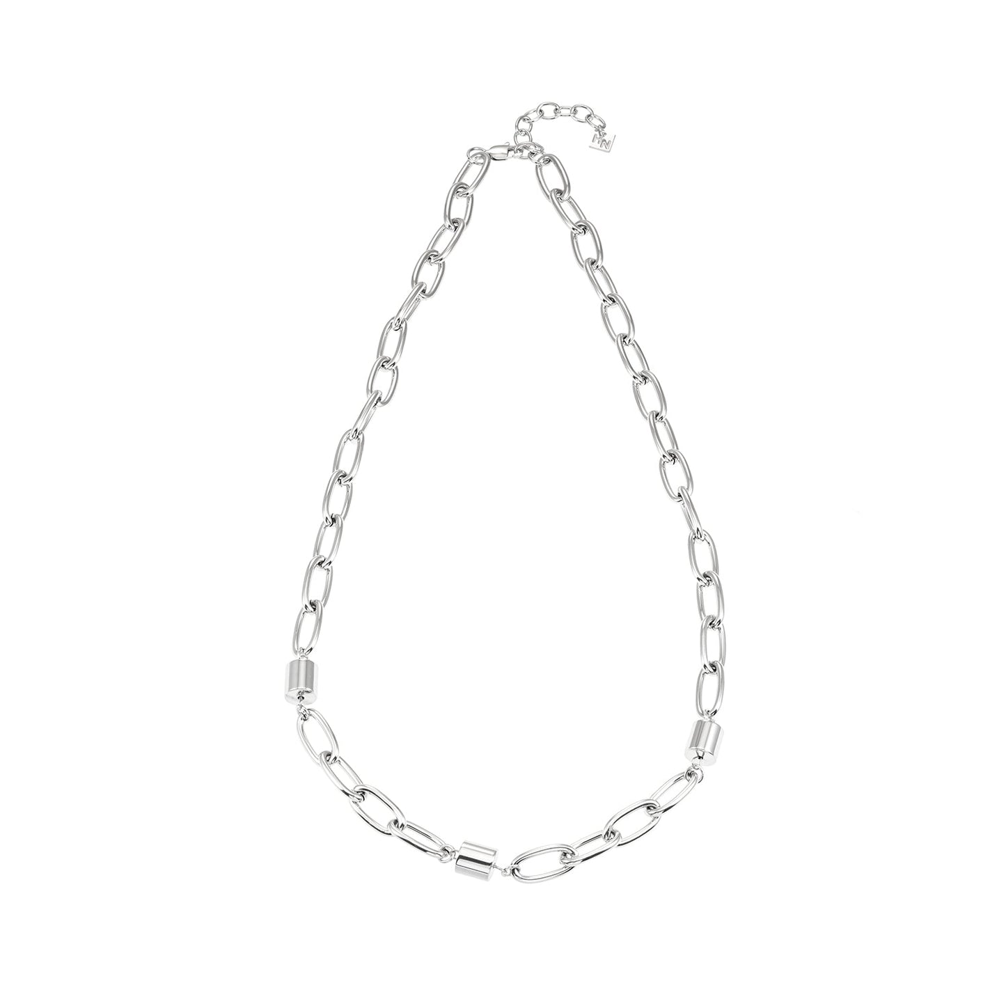 AKELLO SILVER (Or Blanc) : Chaîne de force argentée