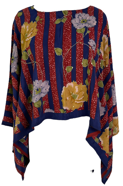 PRC6395 Poncho capelet en pure soie Avatar