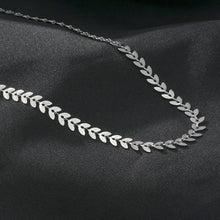 ALALA Or Blanc Argenté : Collier Feuille Gaufrée Beauté Botanique