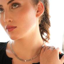 ALALA Or Blanc Argenté : Collier Feuille Gaufrée Beauté Botanique