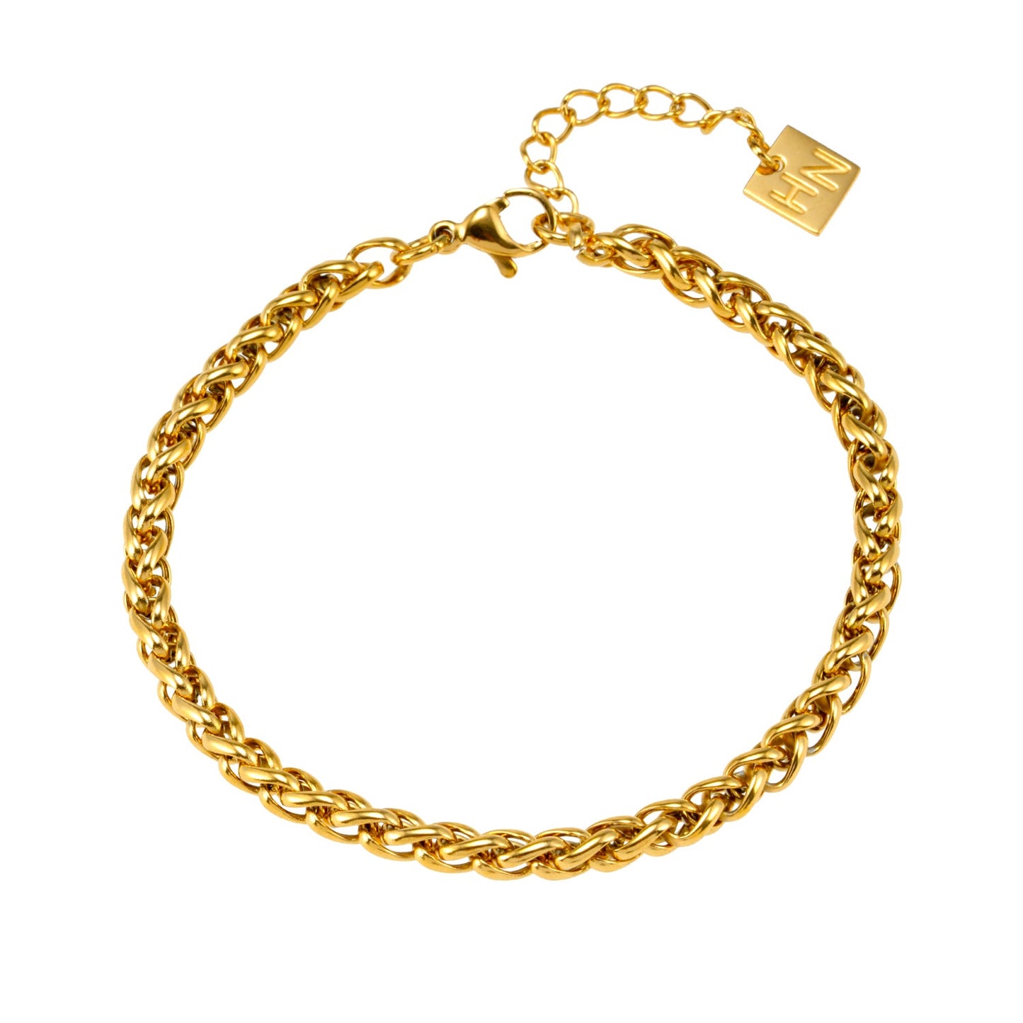Style ALBANY : Bracelet grosse chaîne dorée