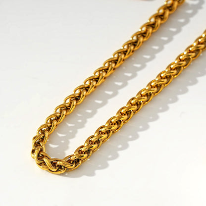 Style ALBANY : Bracelet grosse chaîne dorée