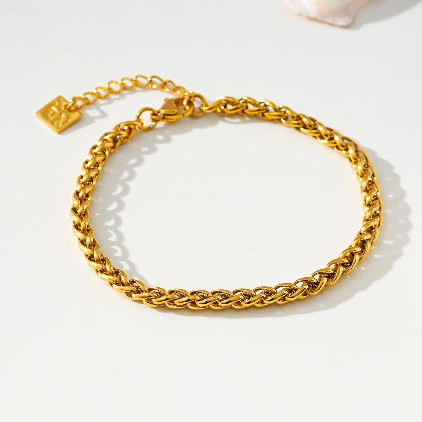 Style ALBANY : Bracelet grosse chaîne dorée