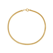 ALICE Gold: Chunky Link Chain Necklace with Ring Fastener Pendant