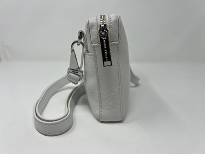 Small Annie White Leather Crossbody Bag