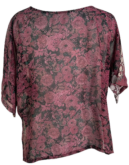 PRG6319 Haut en pure soie avec fente latérale Sheer Avatar